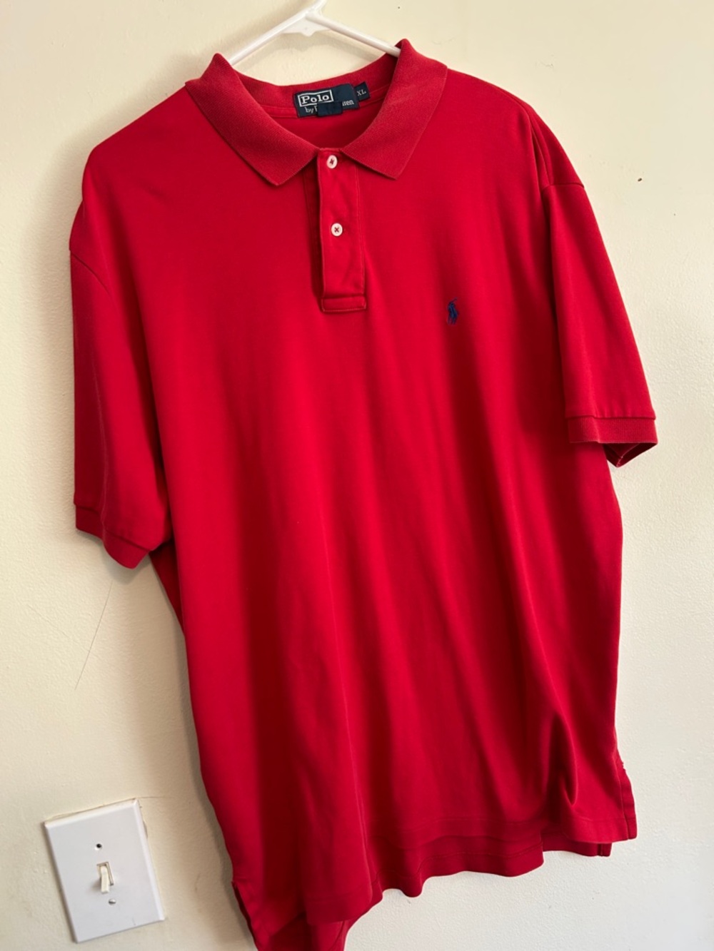 Polo by Ralph Lauren Red Short-Sleeve Polo with Navy Pony